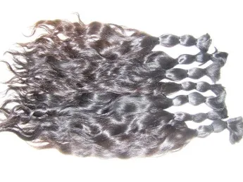 Bulk haar wavy natuurlijk gekleurd