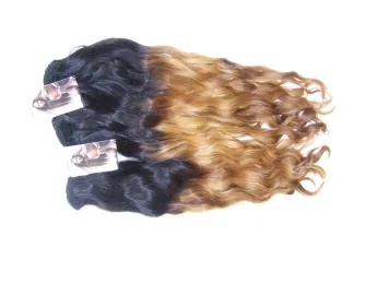 Wavy/golvend double color handgemaakte weave