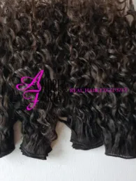 HANDTIED WEAVE - NATURAL COLOR - KINKY CURLY
